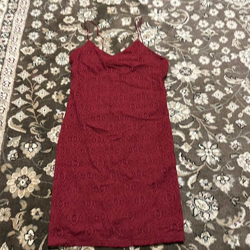 Red cocktail dress great for a fancy event
